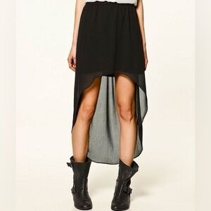 Zara Black High-Low Skirt